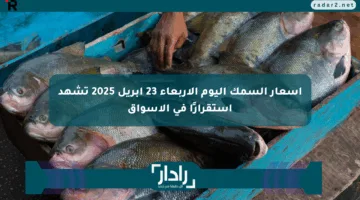 أسعار السمك اليوم الأربعاء 23 أبريل 2025 تشهد استقرارًا في الأسواق
